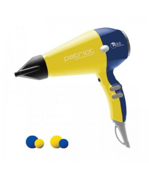 Фен профессиональный для волос TICO Professional Patriot Yellow-Blue