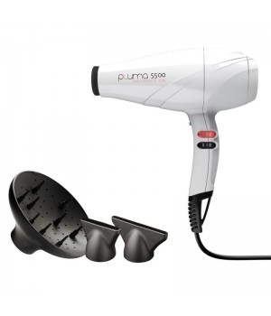 Профессиональный фен для волос GA.MA PLUMA 5500 ION (A11.PL5500ION.BN) White
