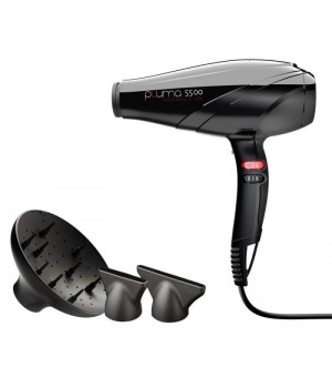 Профессиональный фен для волос GA.MA PLUMA 5500 ION (A11.PL5500ION.NR) Black
