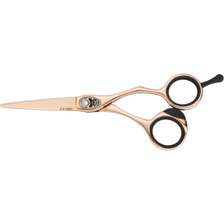 Ножницы эргономичные 5,5" Joewell FX-PRO FX-PRO 55PG Skull