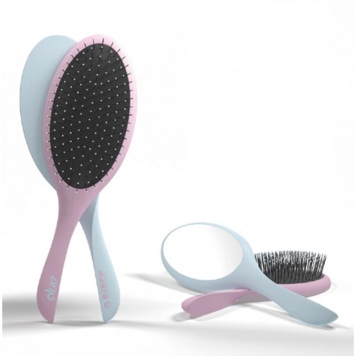 Массажная расческа с зеркалом Kiepe Magnetic Duo Pink-Green (20103)