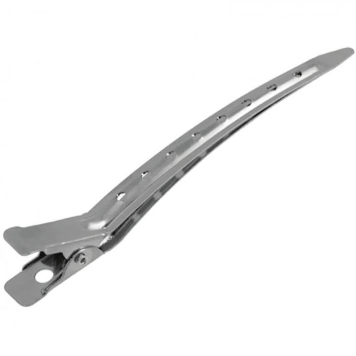 Зажим для волос металлический TICO Professional, длина 90 мм