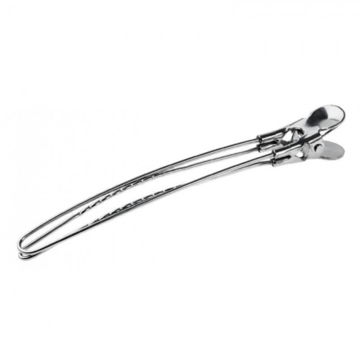 Зажим для волос металлический TICO Professional, длина 120 мм