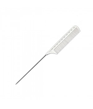 Расческа с металлическим хвостиком 108 white Y.S. Park