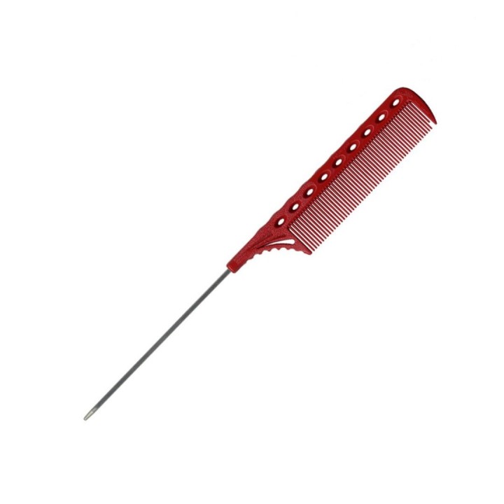 Расческа с металлическим хвостиком 108 red Y.S. Park