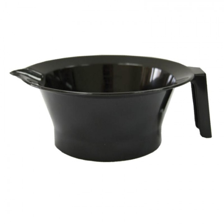 Мисочка для окрашивания волос с ручкой TICO Professional 500100 Черная