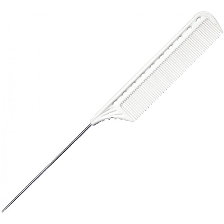Расческа с металлическим хвостиком 102 white Y.S. Park