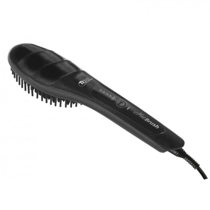 Терморасческа для выравнивания волос TICO Professional Hot Brush 100208 Black